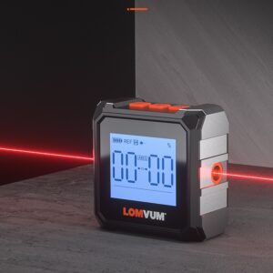 Longyun Laser Infrared Woodworking Steel Tape Measure Tool Box Ruler Metre Numerique